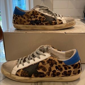 Golden Goose Leopard-Print Superstar Sneakers